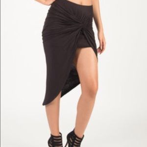Knotted Asymmetrical Skirt