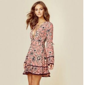 For Love and Lemons Ayla Plunging Dress