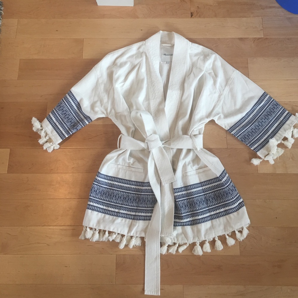 Never worn cotton kimono. Fun for summer.