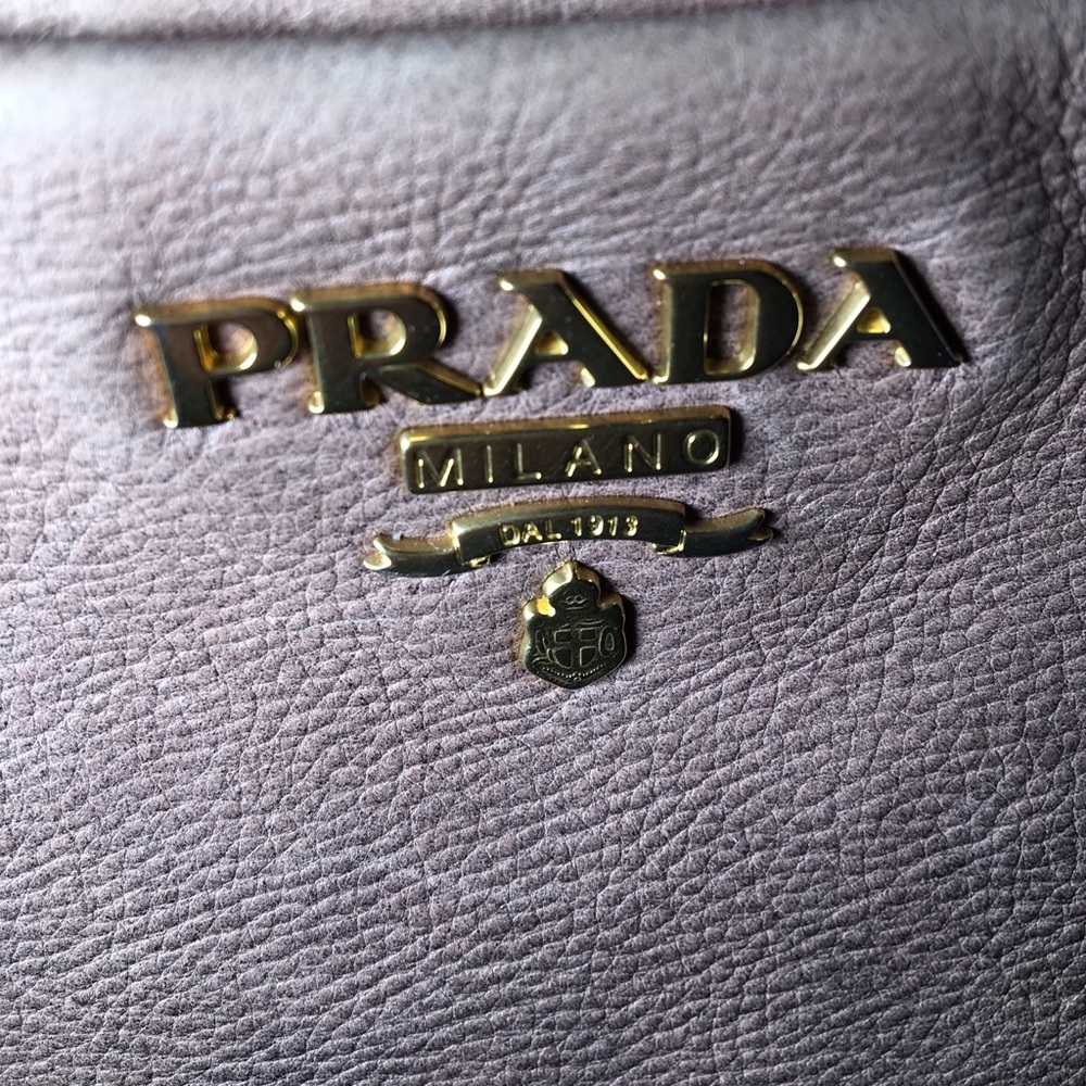 Prada Ardesia Ombré Glacé Calf Leather Bag - Picture 6 of 6