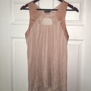 Blush color drape tank