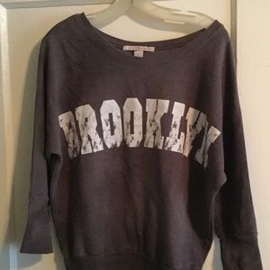 Derek Heart Brooklyn crop sweatshirt