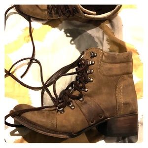 Freebird lace up combat boots
