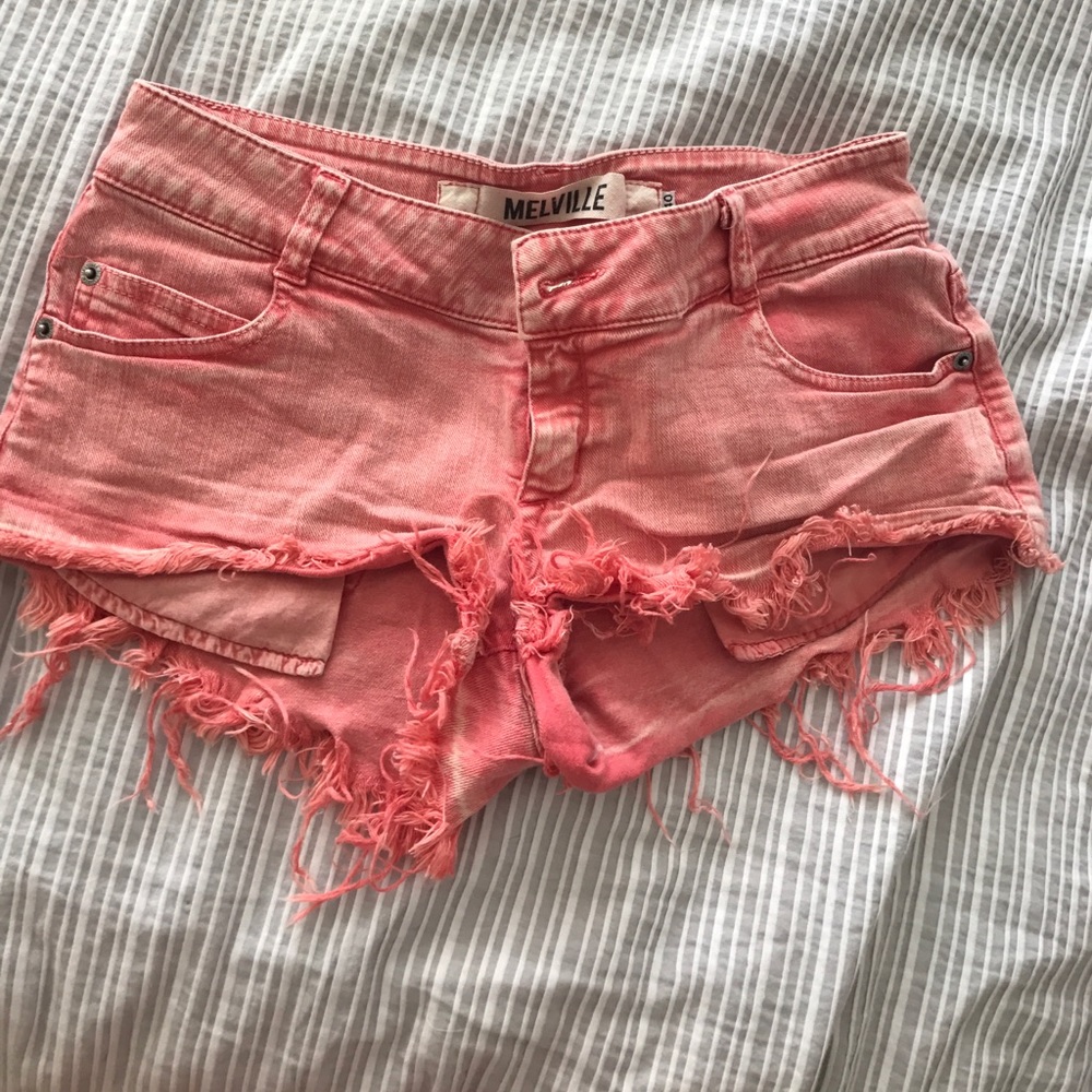 Colored Jean shorts