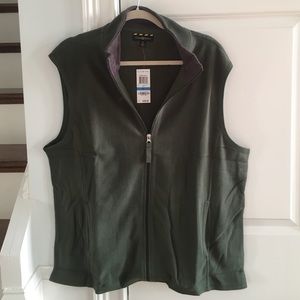 Green fleece vest XL