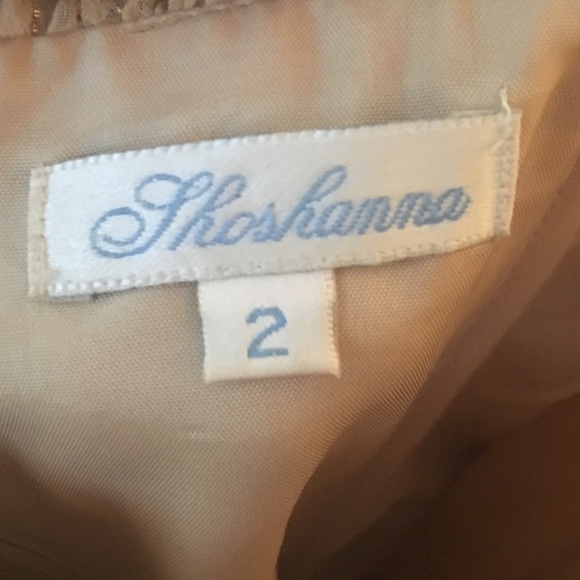 Tiered gold Shoshana Dress - Picture 3 of 3