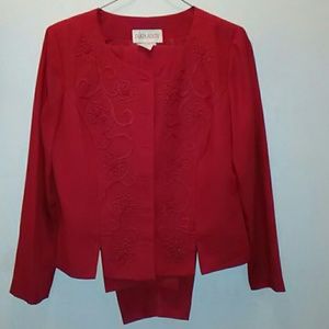 Nice red pants suit