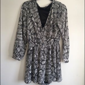 Express Snakeskin Print Romper
