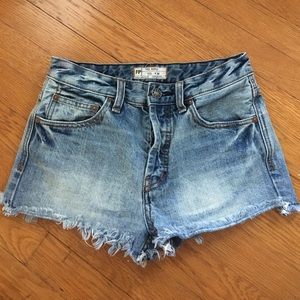 Free People denim shorts