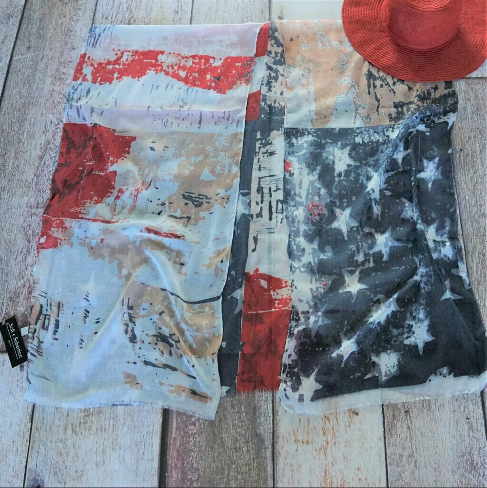 American flag Kimono wrap or Beach Cover new - Picture 6 of 8