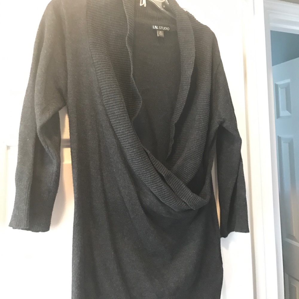 3/4 Length charcoal grey sweater