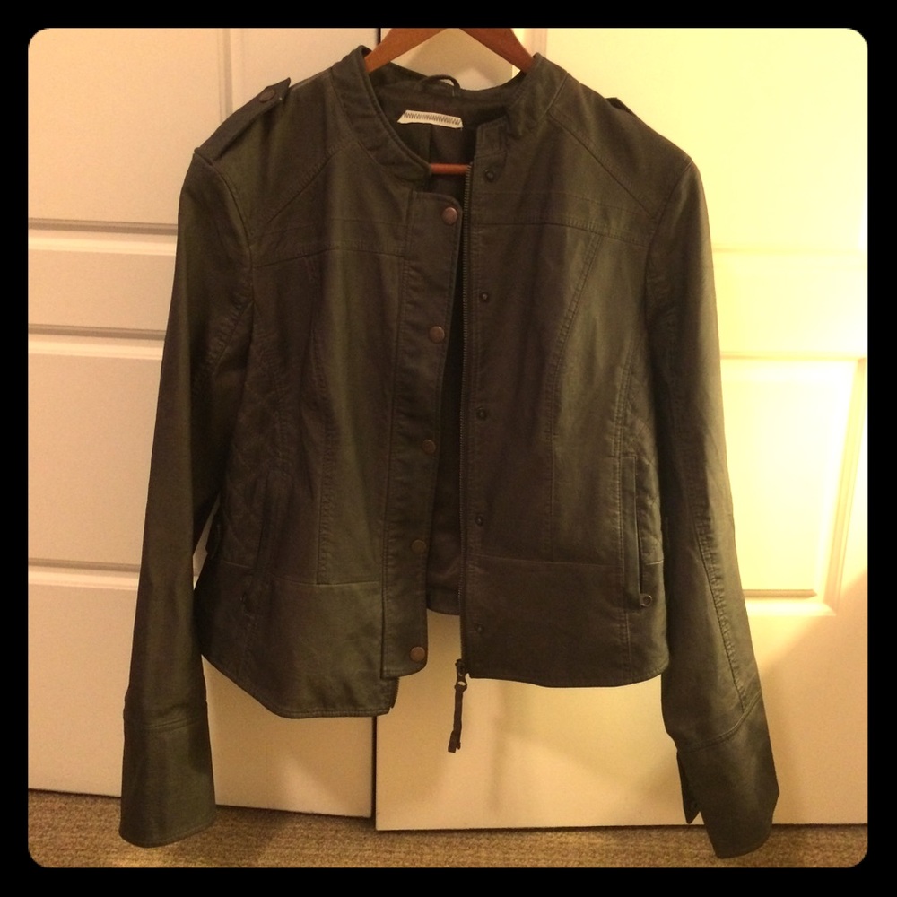 Anthropologie Vegan Leather Jacket by Hei Hei