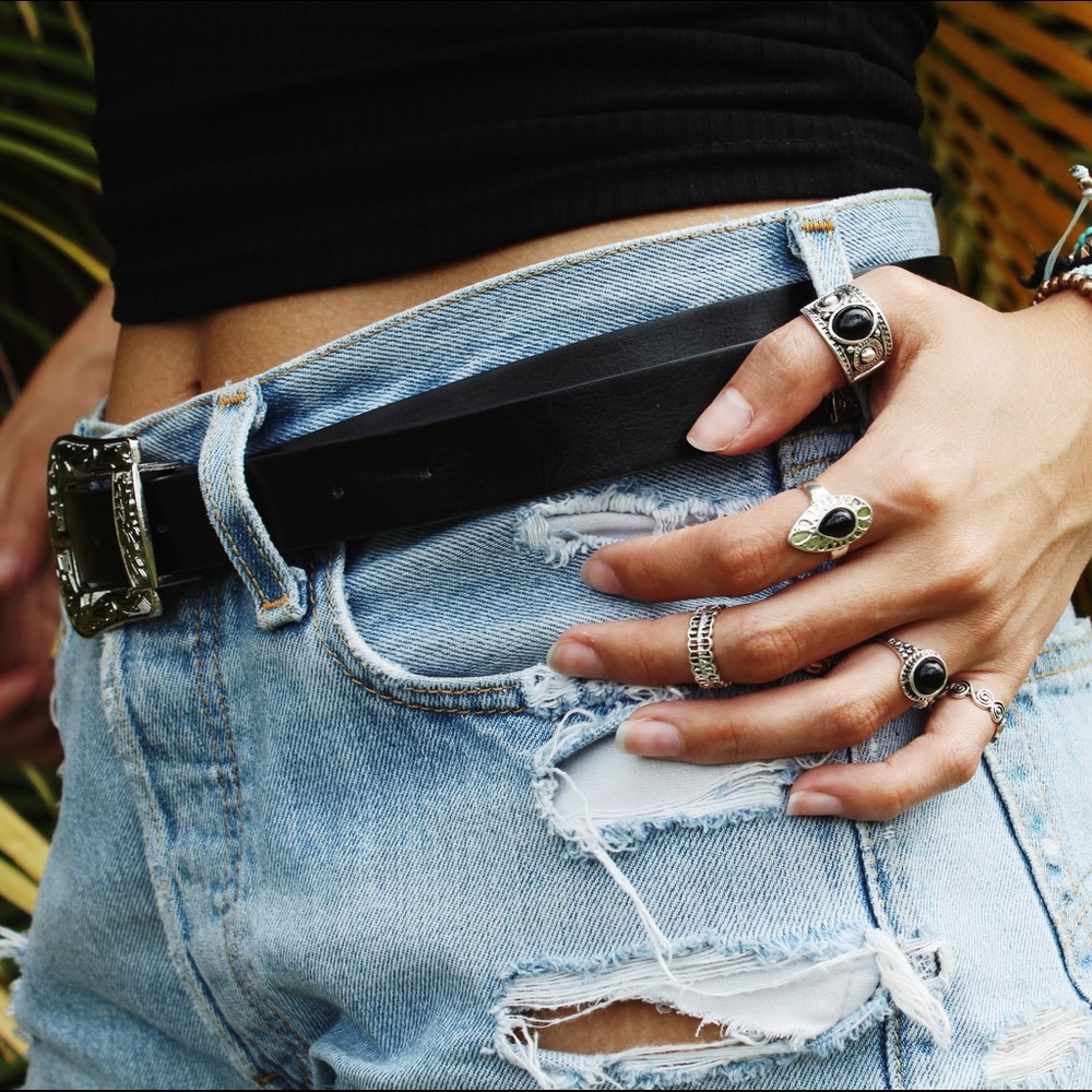 •Wild Wild West Single Buckle Belt• - Picture 3 of 5