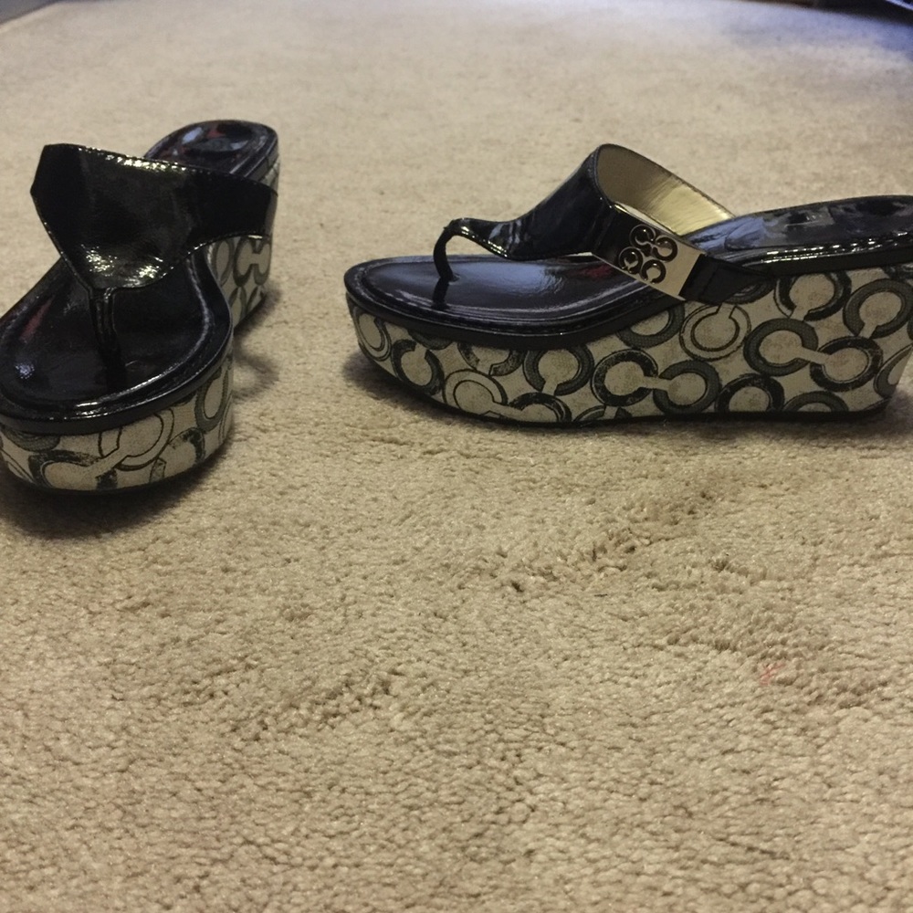 Coach wedge sandals!