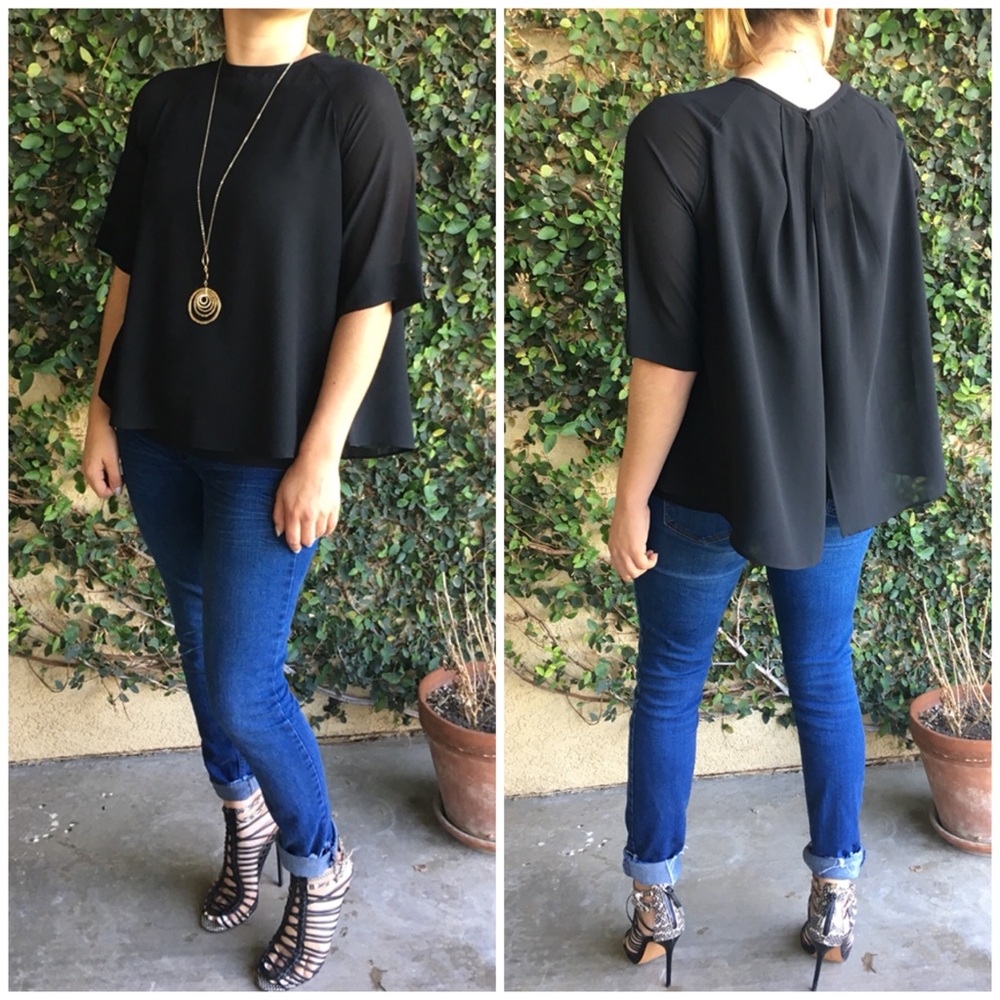 Flutter Back Blouse