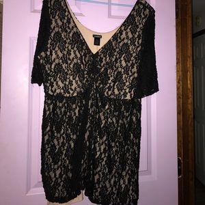 Lace babydoll top torrid sz 4