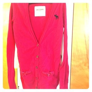 Pink neon Abercrombie sweater
