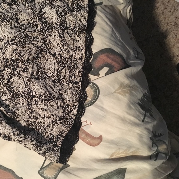 black and white paisley romper - Picture 3 of 4