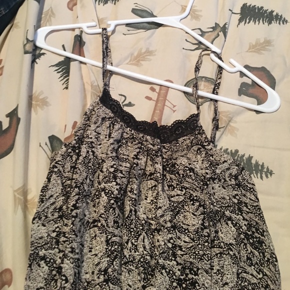 black and white paisley romper - Picture 4 of 4