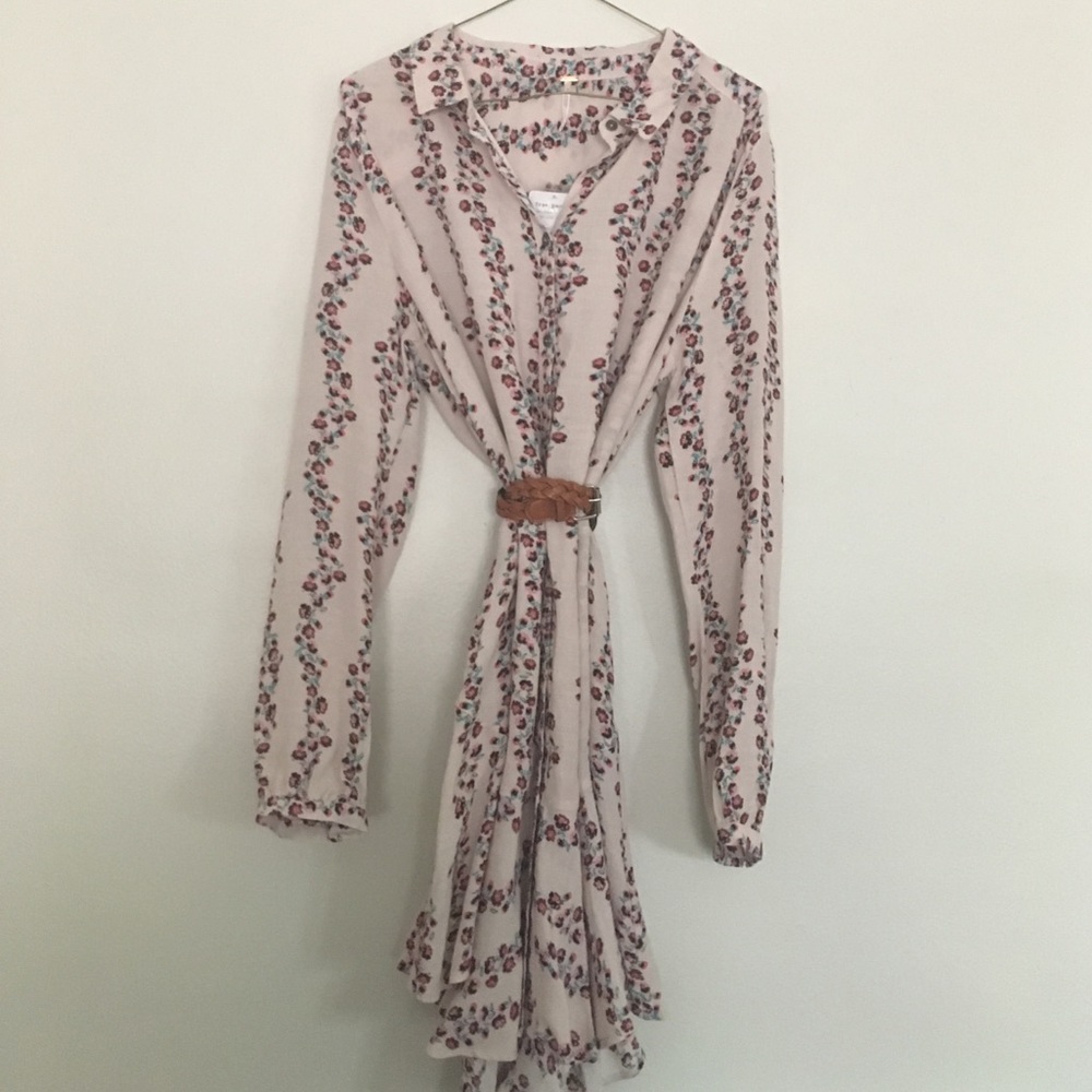Free People floral dress size large NWT
