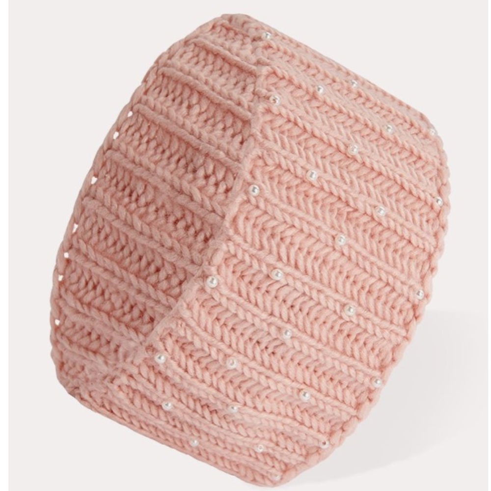 ✨Pink Pearlescent Beaded Head Scarf✨ - Picture 1 of 9
