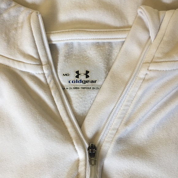 White Under Armour Cold Gear Pullover - Picture 2 of 2