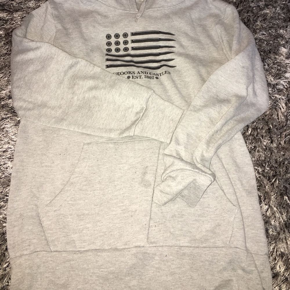 Crooks Castles hoodie L light stain not noticeable