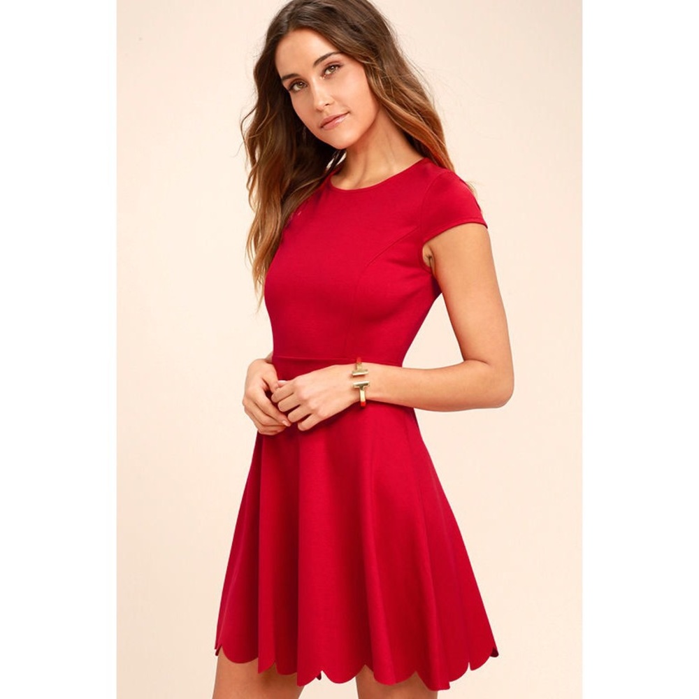 Proof of Perfection Red Skater Dress