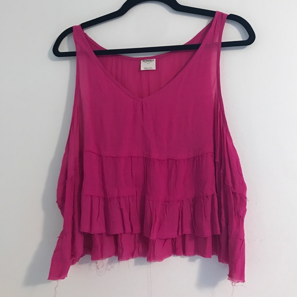 Free People Pink Crop Top