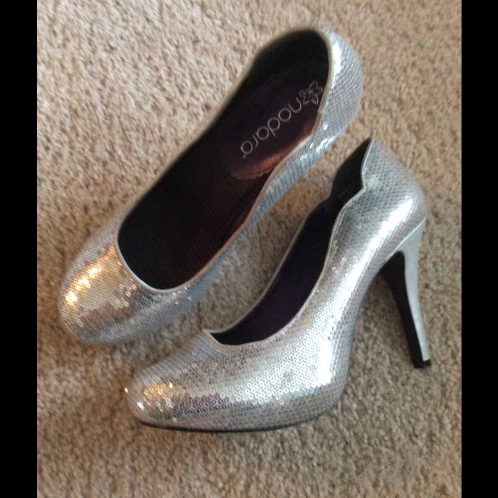 Silver Pumps by Nadara "SALE"