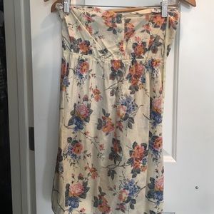 Cream floral dress