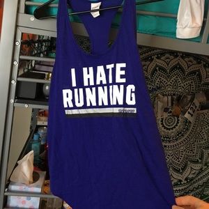 Blue-ish Purple I Hate Running Tank