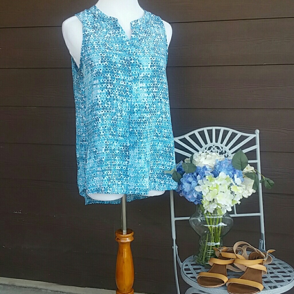 100% silk Cynthia Rowley sleeveless top