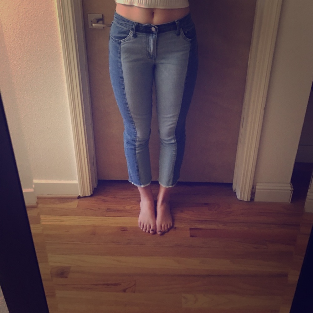 Gap Two Toned Real Straight Jeans