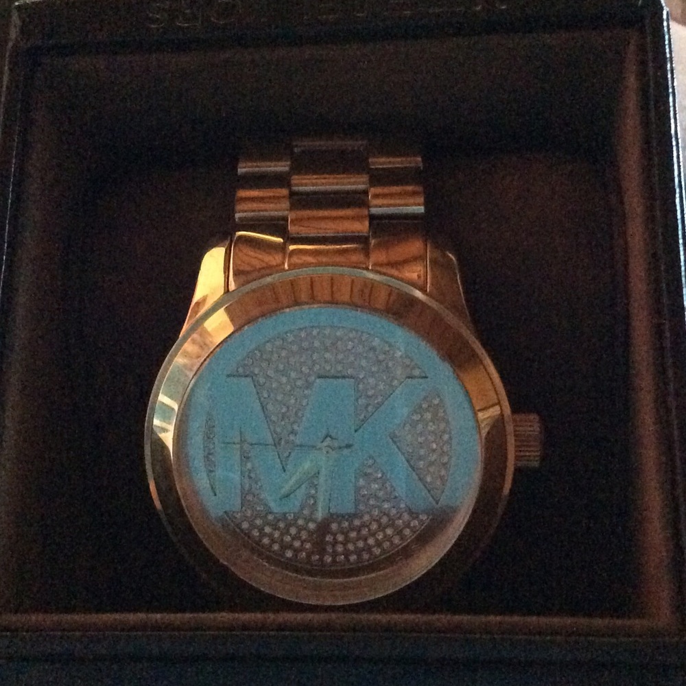 Authentic rose gold MK watch