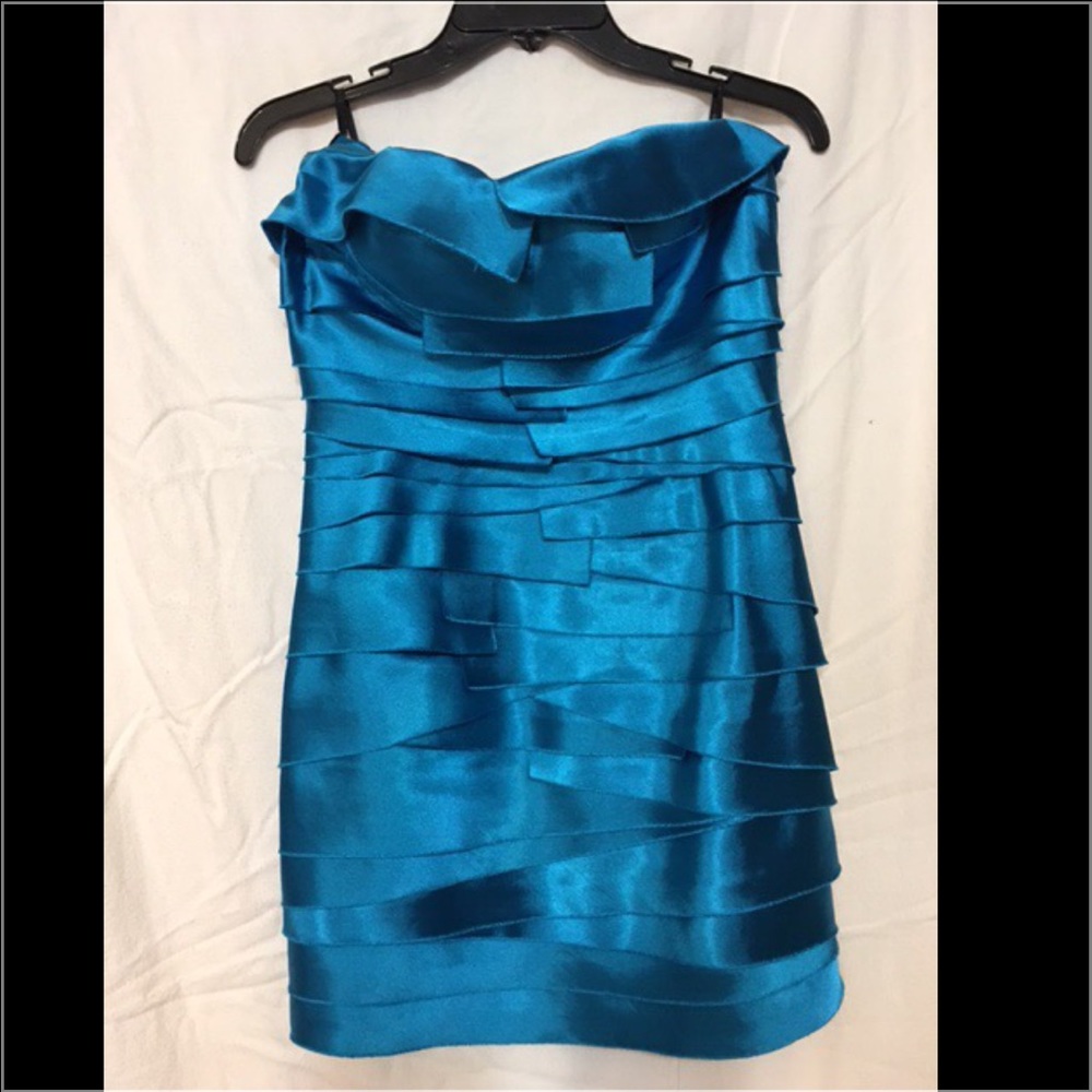 bebe satin mini dress