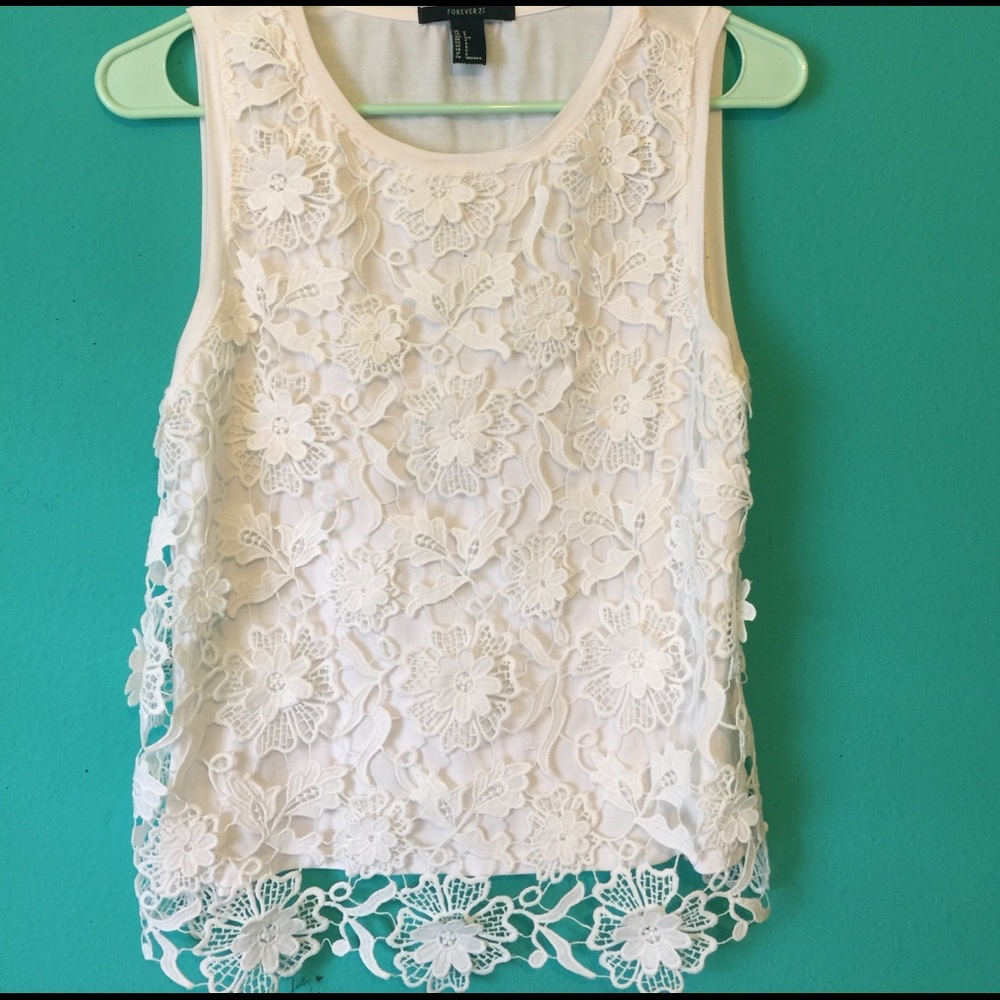 Floral Detail Tank Top