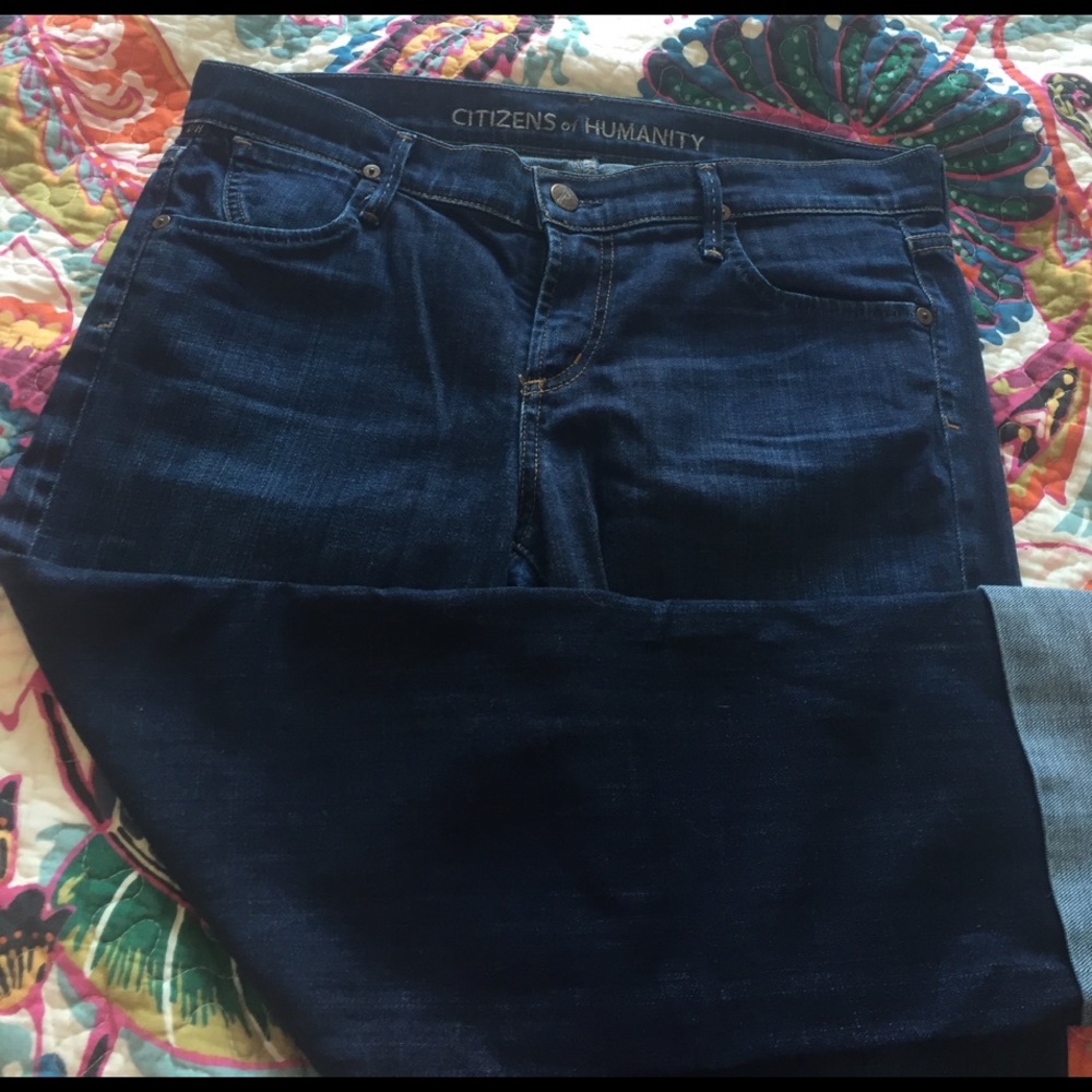 Citizens of Humanity cropped straight leg jean