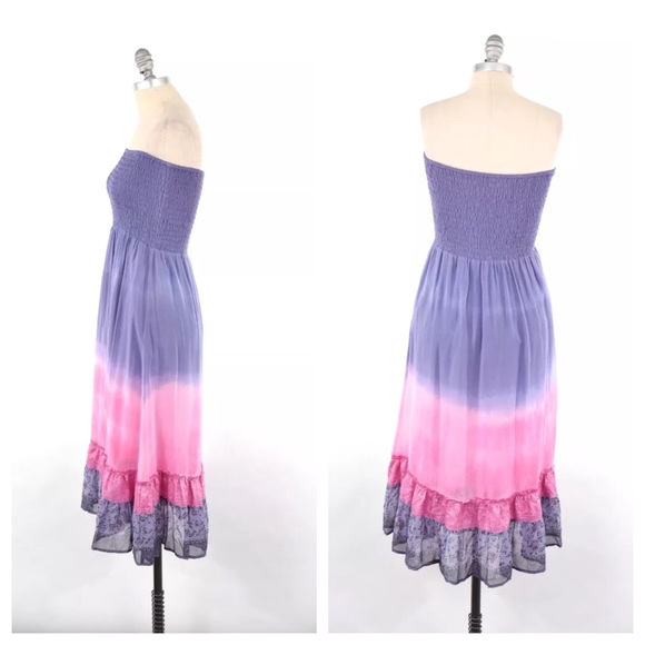 ❌SOLD❌Free People tie-dye silk dress/maxi skirt - Picture 3 of 4