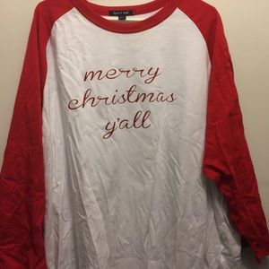 Baseball Jersey "Merry Christmas Y'all" 4xl