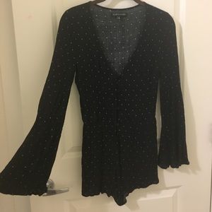 Long flowy sleeve romper