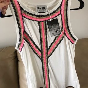 Sabo Skirt beaded/sequined tank. NWT