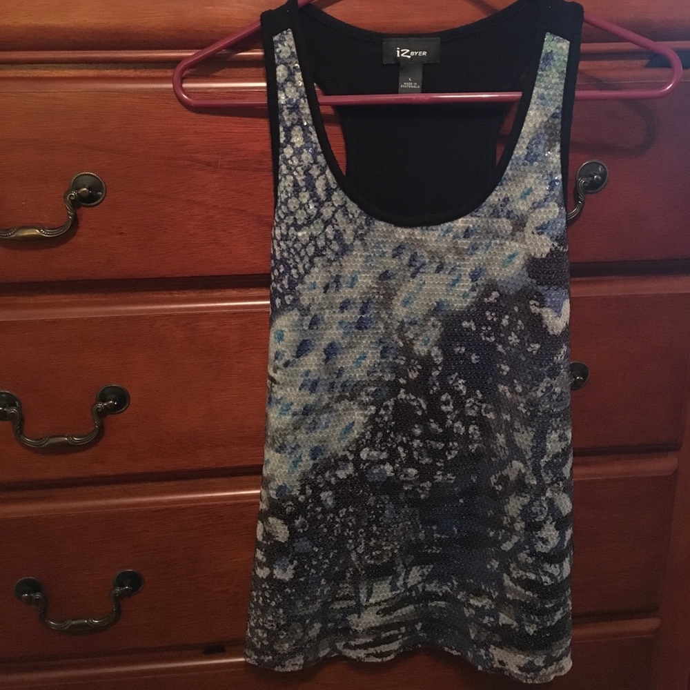 Ladies sequin tank top
