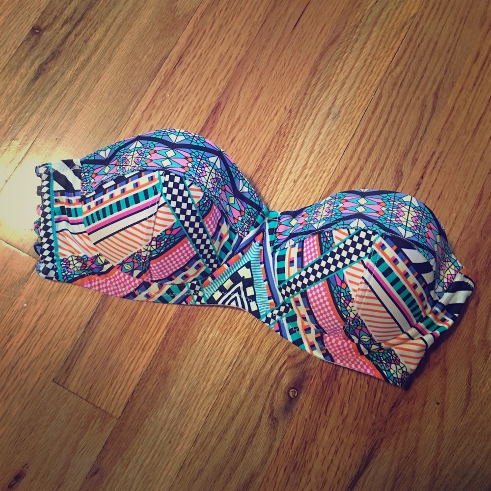 Macy's Tribal Print Bandeau Bikini Top