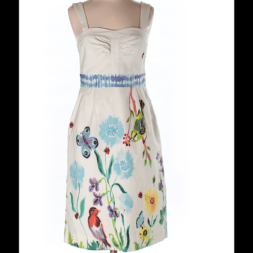 Rare Anthropologie Nathalie Lete Paris floral dres