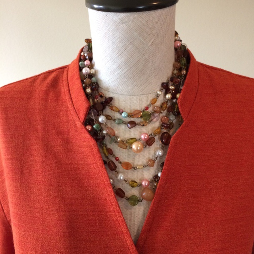 EUC Pumpkin Colored 3/4 Sleeve Tunic - Size XL