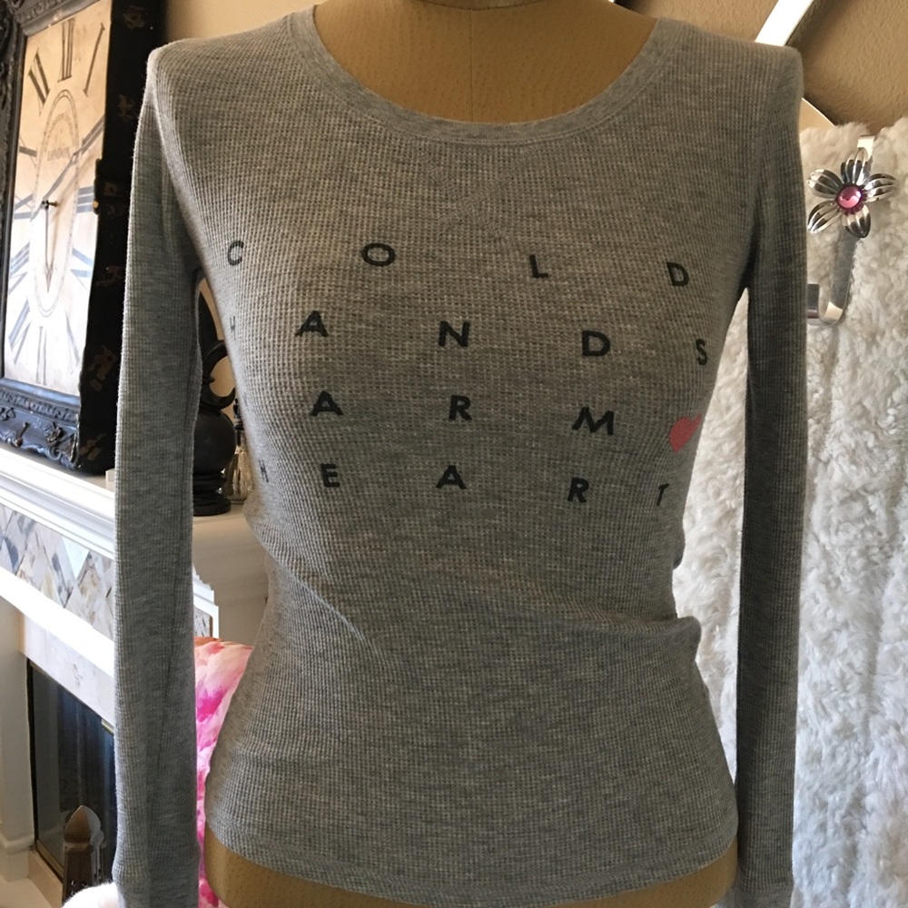 Old Navy Thermal Shirt Gray size XS