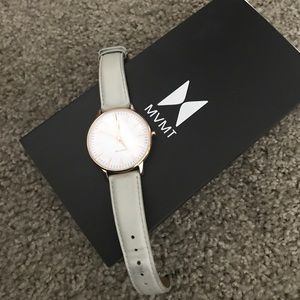 MVMT Rose Gold Watch - Grey Band