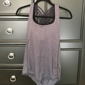 Lululemon Wild Tank Heathered Naval Blue Size 6