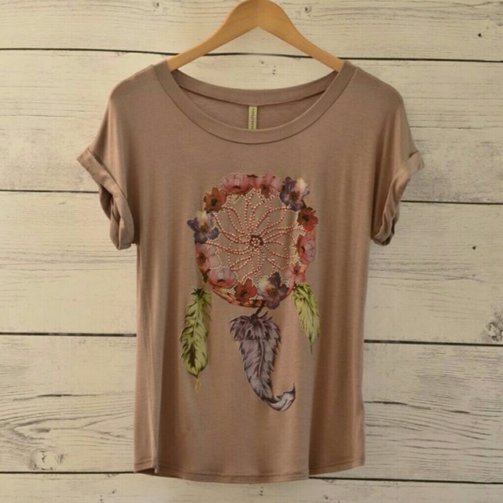 💐Floral Dreamcatcher Tee